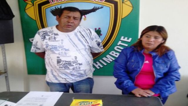 Chimbote: pareja llevaba cocaína a Huaraz en caja de golosinas