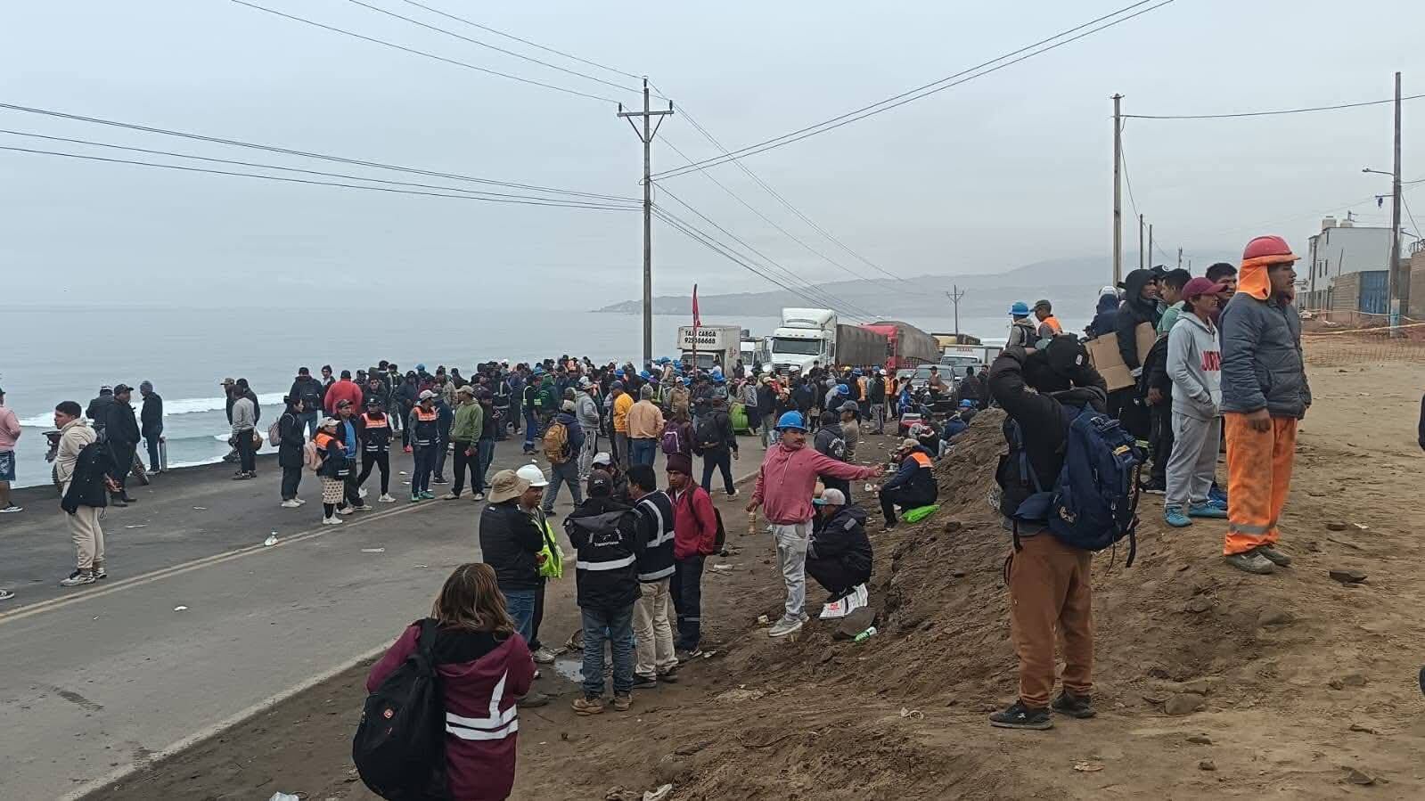 Bloqueo en Chala, Arequipa. Foto: Difusión.