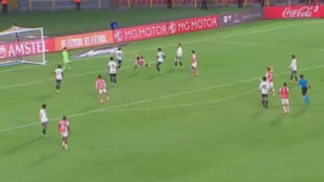 Golazo de Rodallega: tijera y empate 1-1 de Santa Fe vs Goias por Copa Sudamericana | VIDEO