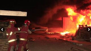 Incendio consumió planta de residuos sólidos de Chimbote