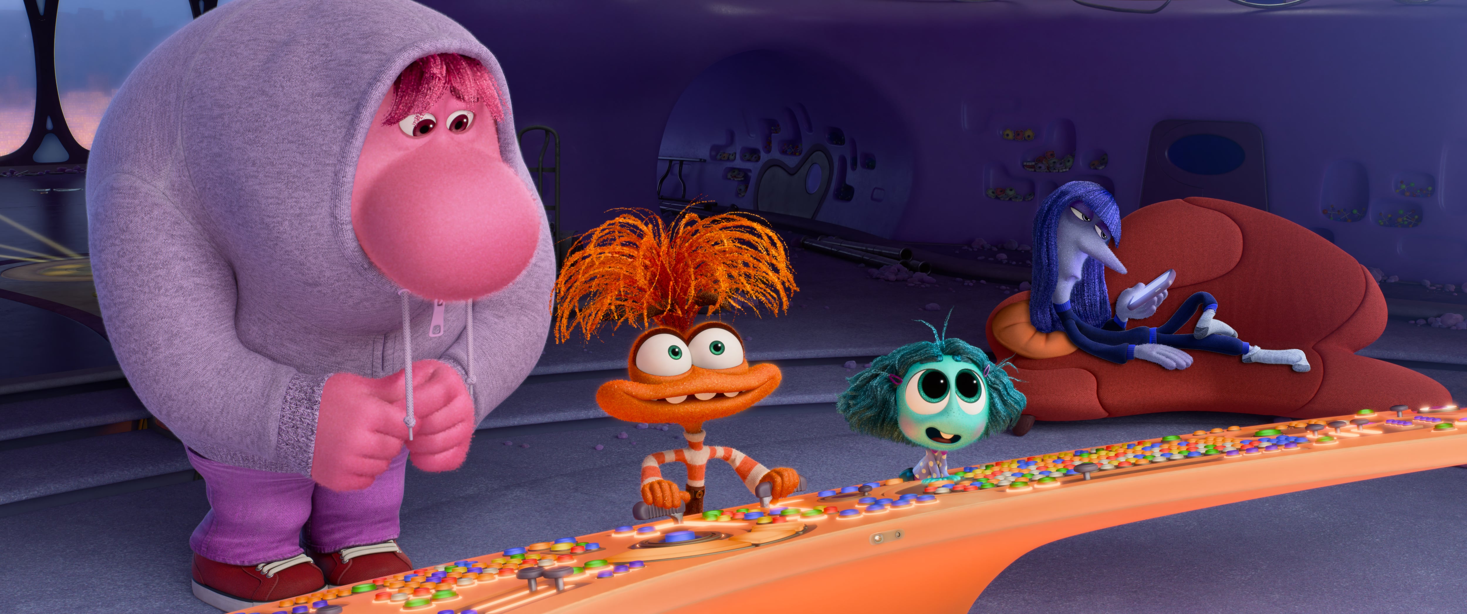 Los nuevos sentimientos en Inside Out 2: Vergüenza, Ansiedad, Envidia y Aburrimiento (Foto: Disney/Pixar)