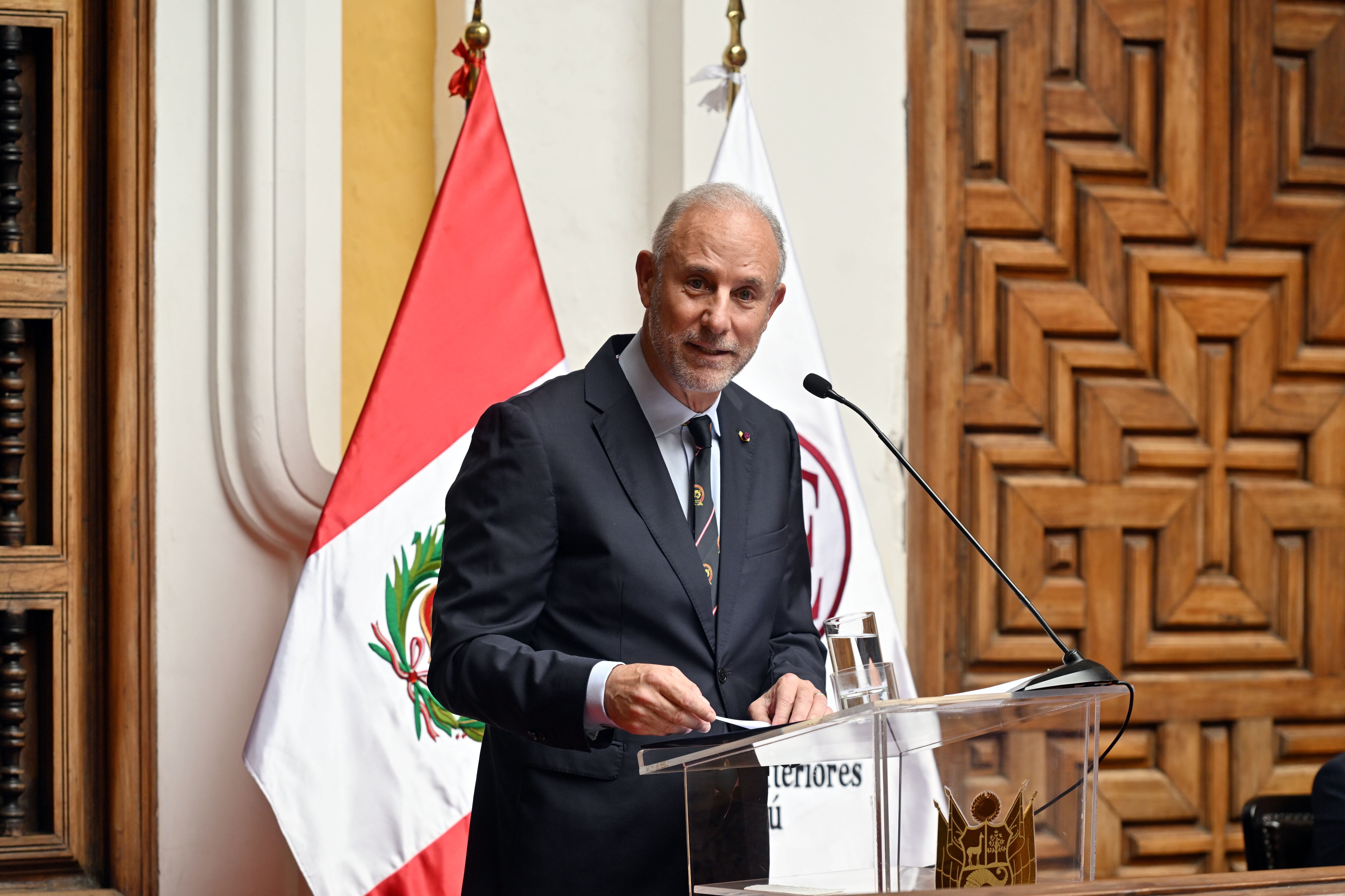 El canciller Javier González-Olaechea habló sobre el relanzamiento de las políticas generales del Gobierno con un “próximo gabinete”. (Foto: Ministerio de Relaciones Exteriores)