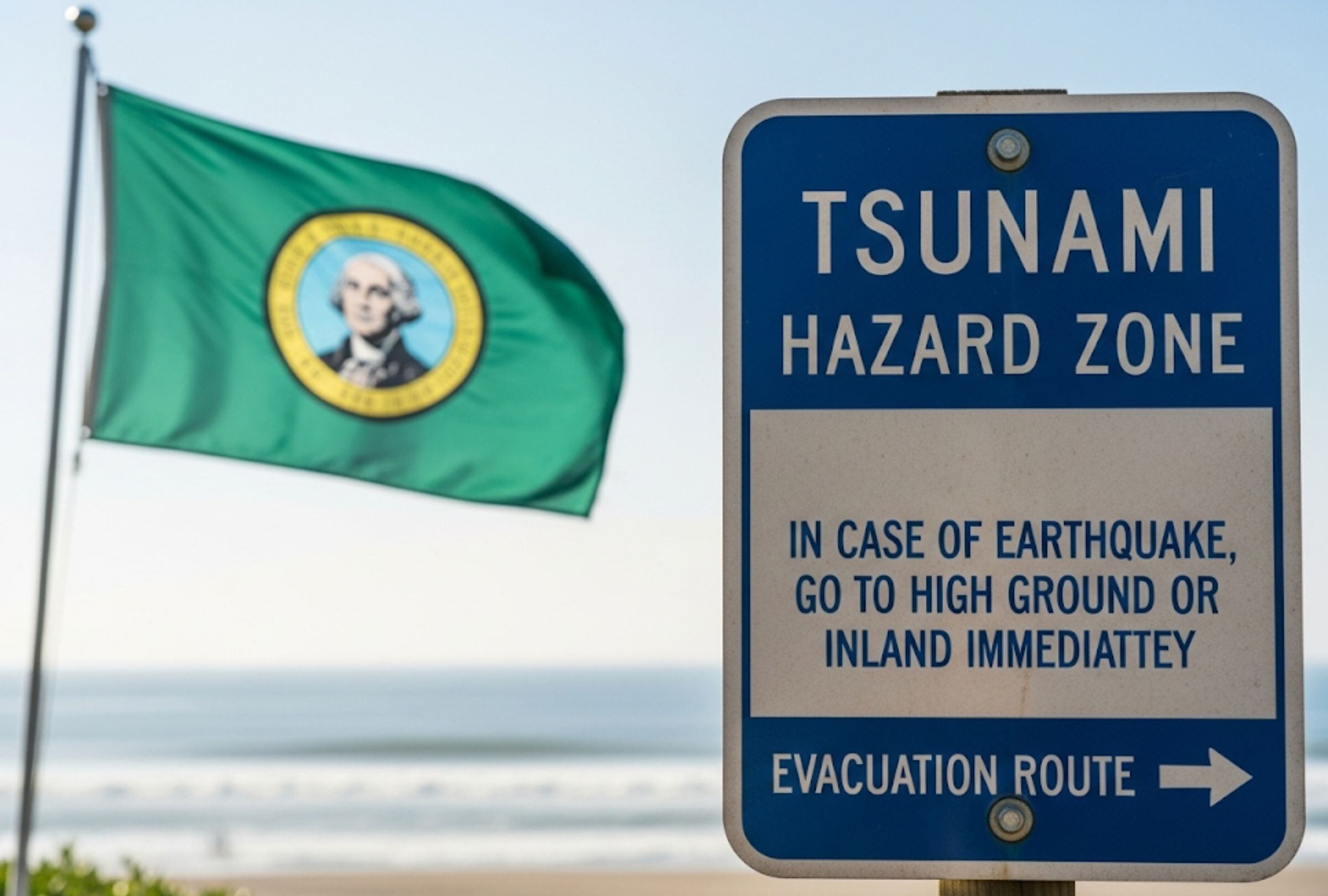 La costa exterior de Washington desde la frontera con Oregón hasta Slip Point se encuentra bajo alerta de tsunami. (Foto: AI / Composición Mag)