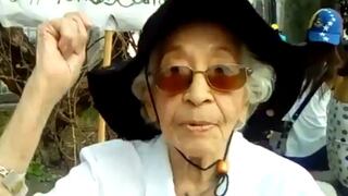 Caracas: "Tengo 99 años y marcho por la democracia" [VIDEO]