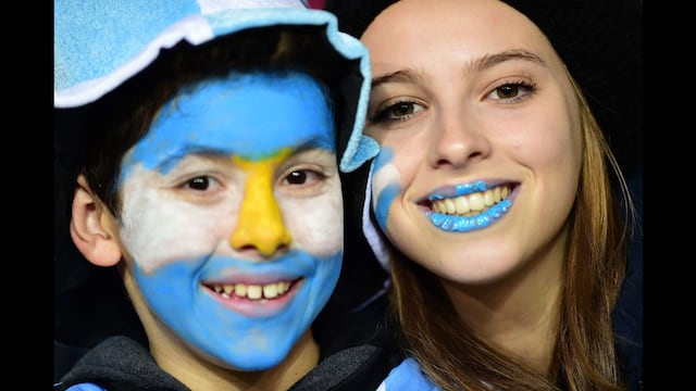 Argentina vs. Uruguay: colorido y belleza en las tribunas