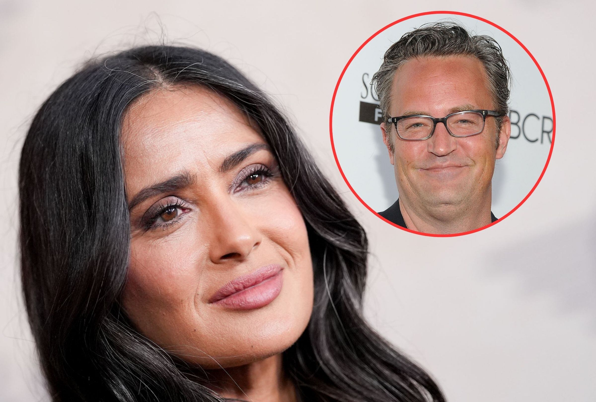 Salma Hayek le realizó un sentido homenaje a Matthew Perry en el día de su cumpleaños. (Foto: John Nacion / Angela Weiss / Getty Images)