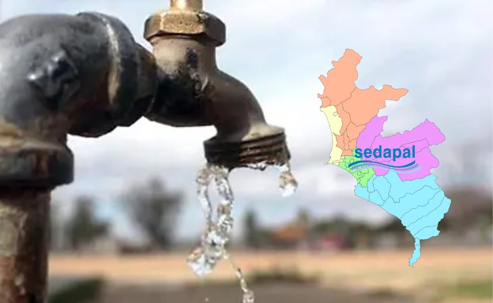 Sedapal anuncia corte de agua en cuatro distritos de Lima el 20 y 21 de enero: conoce zonas y horarios | Foto: Composición EC
