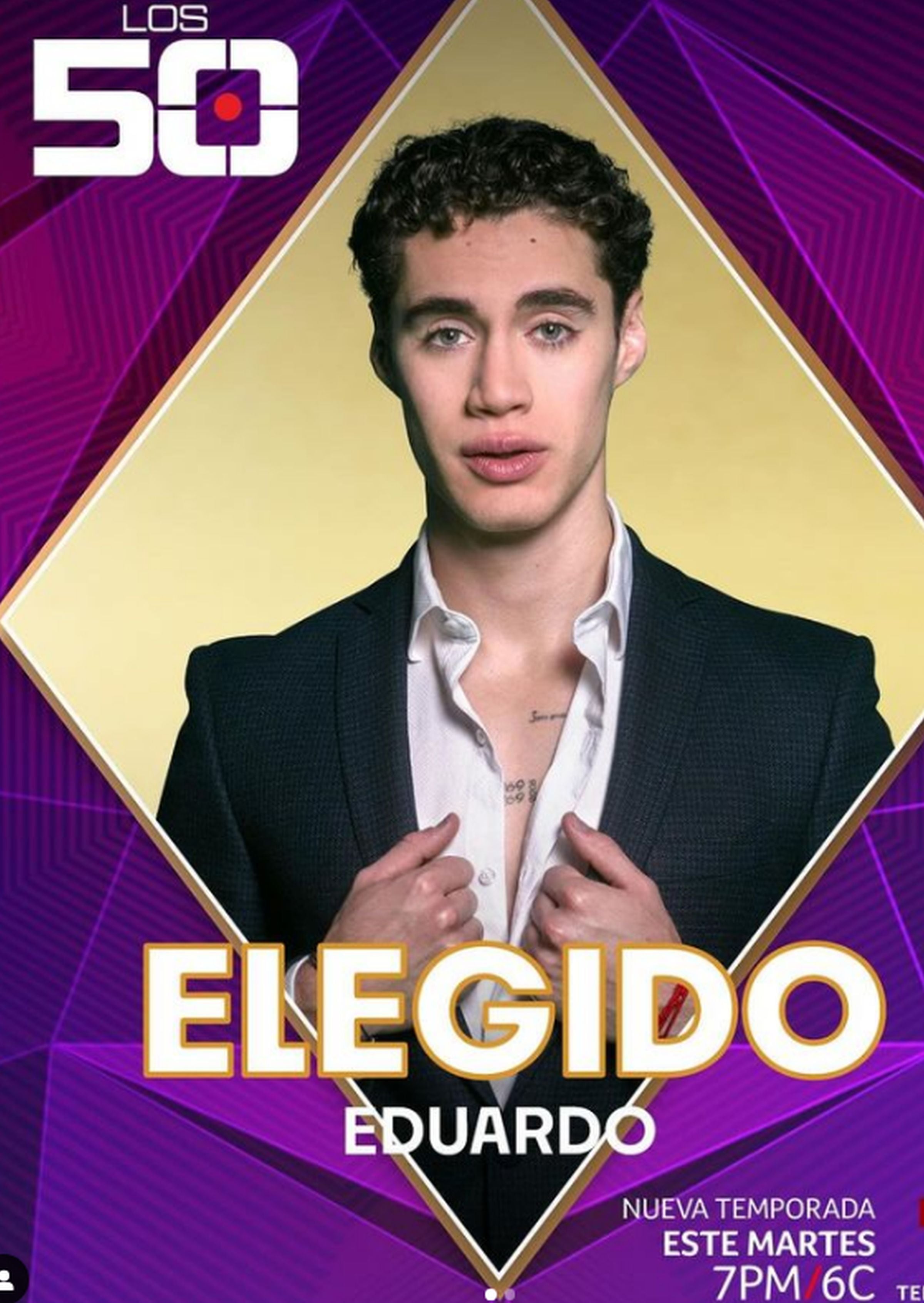 La confirmación de que Eduardo Barquín es uno de los concursantes del reality "Los 50" (Foto: Eduardo Barquín/ Instagram)