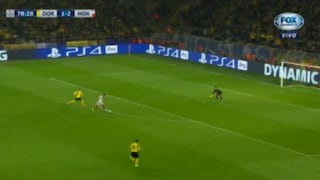 Mbappé: el gol de su doblete con Mónaco ante el Dortmund