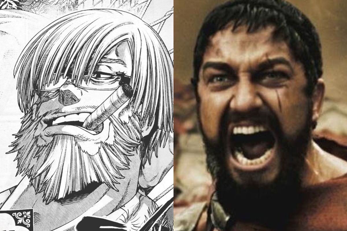 El rey Leónidas en el manga "Shuumatsu No Valkyrie". El personaje fue interpretado por Gerard Butler en la película "300" (Fotos: Tokuma Shoten / Legendary Pictures)
