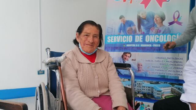 Pasco: realizan cirugía y extirpan tumor de la cara a mujer de 87 años