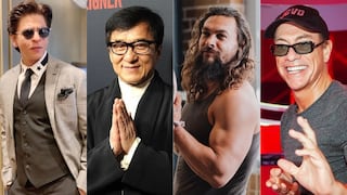 Shahrukh Khan, Jean Claude Van Damme, Jason Momoa y Jackie Chan posan juntos y foto emociona a sus fans