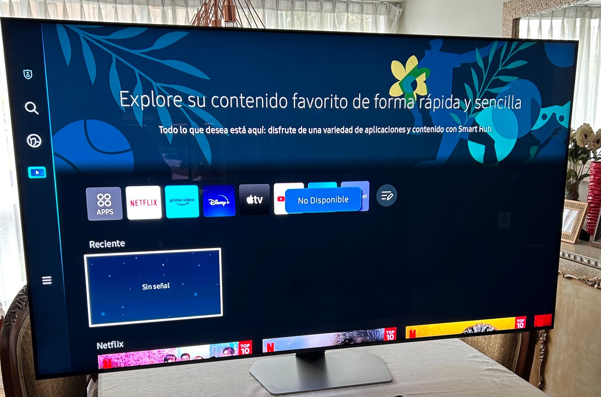 La interfaz de usuario del Neo QLED QN90C de Samsung busca ser lo más simple e intuitiva posible. 