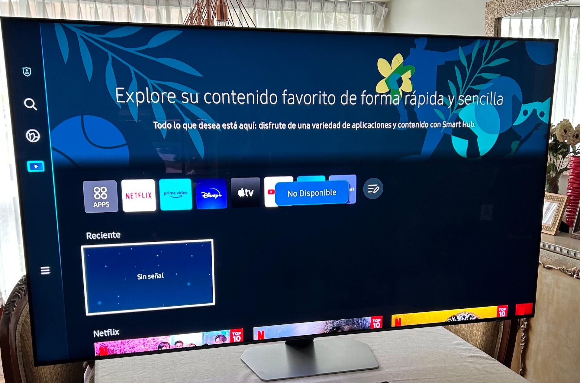 La interfaz de usuario del Neo QLED QN90C de Samsung busca ser lo más simple e intuitiva posible.