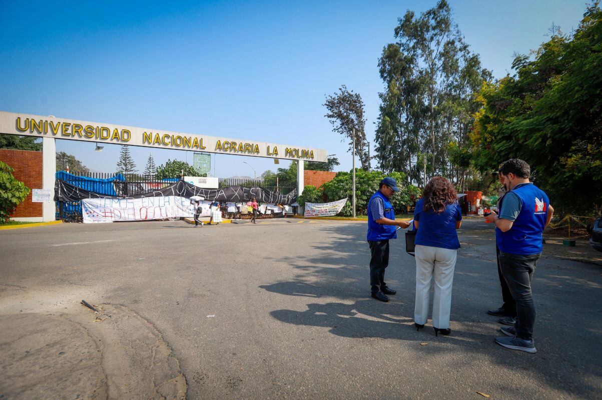 La toma de la sede universitaria ocurrió el pasado 2 de abril, en el que exigían mejoras en la infraestructura, mayor seguridad y alimentación gratuita. Foto: Defensoría del Pueblo