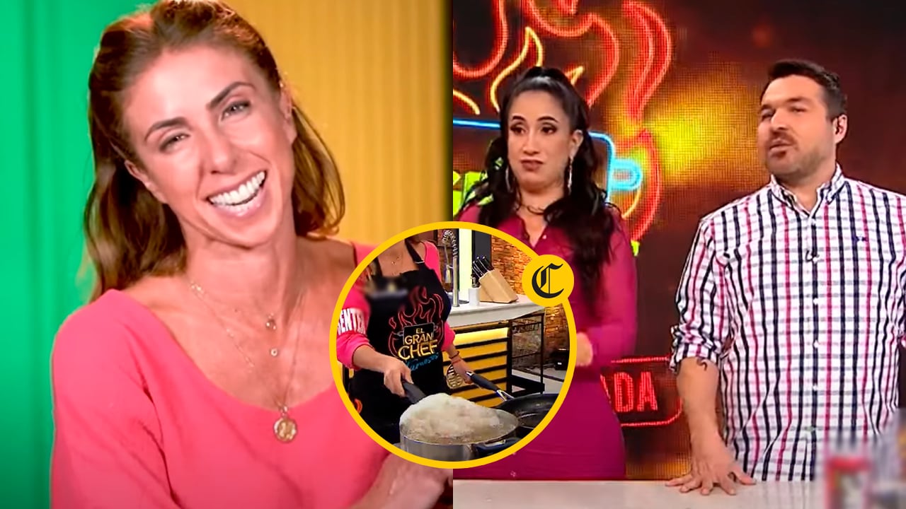 "El gran chef: Famosos": Giacomo Bocchio increpa a Fiorella Cayo por descuido en manipulación de aceite | Foto: EGCF - YouTube (Captura de video) / Composición EC