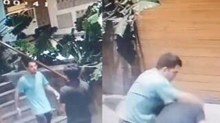 Sujeto golpeó brutalmente a vigilante de un edificio de Miraflores | VIDEO