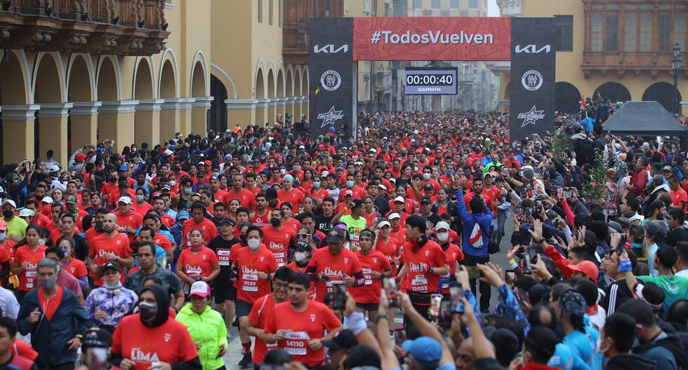 Este domingo se vivirá la Kia Media Maratón de Lima y 10K Powered by Puma, con la tradicional partida en la Plaza de Armas. (Foto: Prensa Firbas)