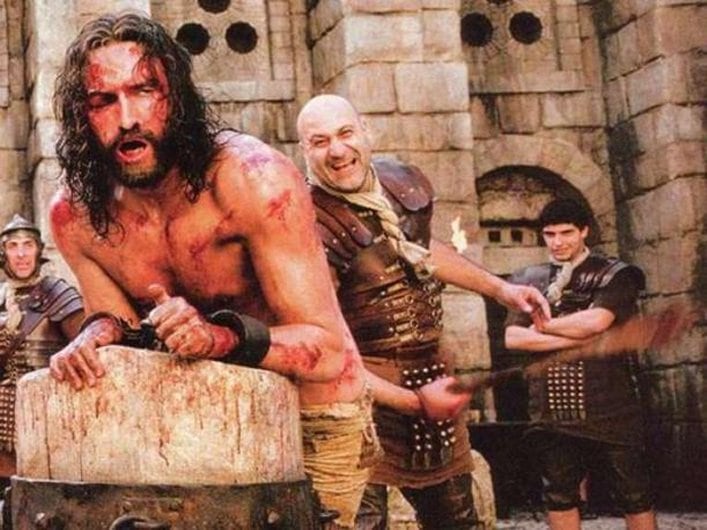 Jim Caviezel en "La Pasión de Cristo". (Foto: Difusión)