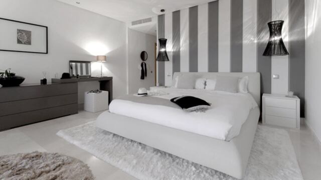 Cómo decorar un dormitorio en blanco y negro con maestría
