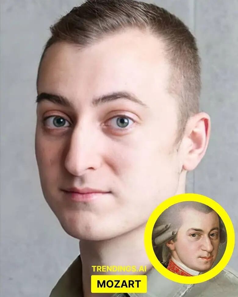 La transformación de Wolfgang Mozart mediante Inteligencia Artificial.