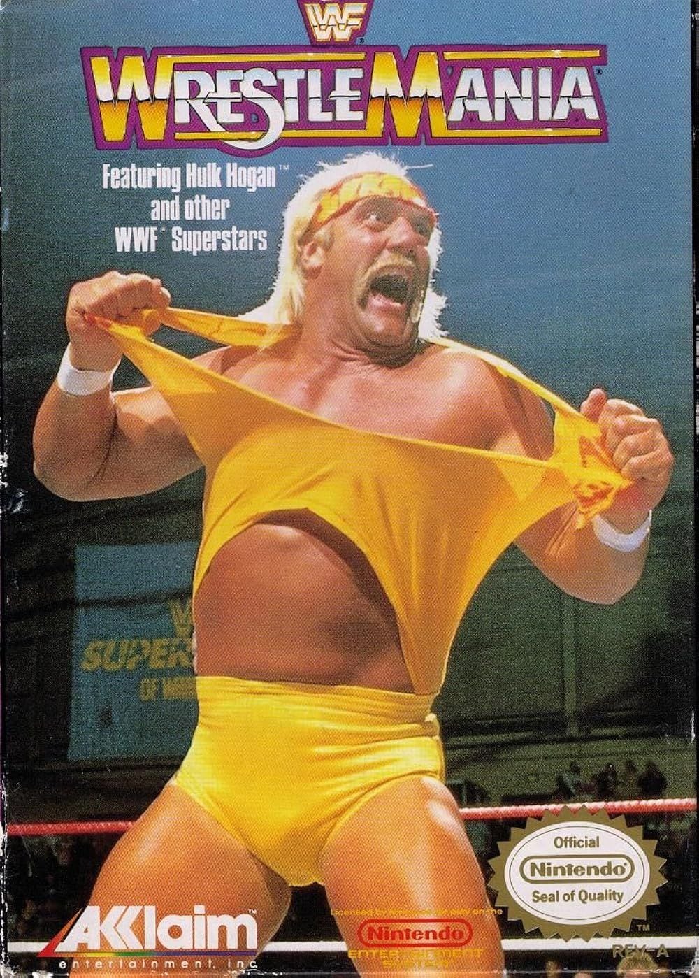 Hulk Hogan también apareció prominentemente en la portada de "WWF Wrestlemania" (1989) para el Nintendo Entertainment System.