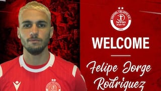 Felipe Rodríguez, ex jugador de Alianza Lima, es nuevo futbolista del Hapoel Tel Aviv de Israel