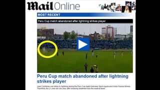 Joao Contreras: así informó el mundo por rayo en Copa Perú