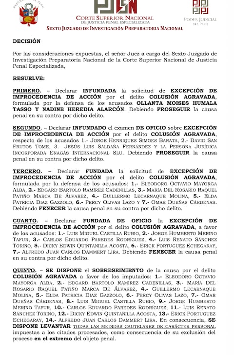 Ollanta Humala y Nadine Heredia- Caso Gasoducto Sur