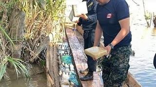 Loreto: incautan una tonelada de droga dentro de dos embarcaciones en el río Napo