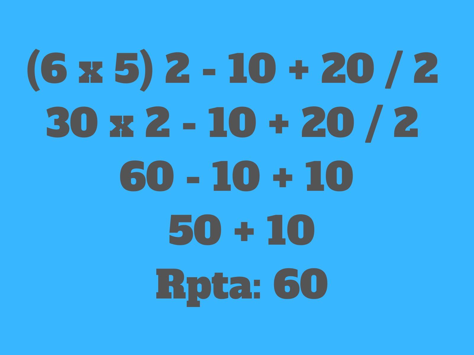 Reto matemático: ¿Acertaste conel resultado de este problema o te equivocaste? (Creación: Mag)