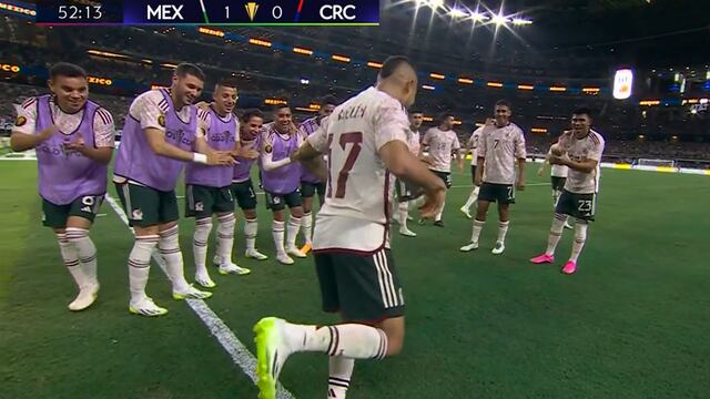 Gol de Orbelín Pineda: por la vía del penal México se adelanta 1-0 sobre Costa Rica por la Copa Oro | VIDEO
