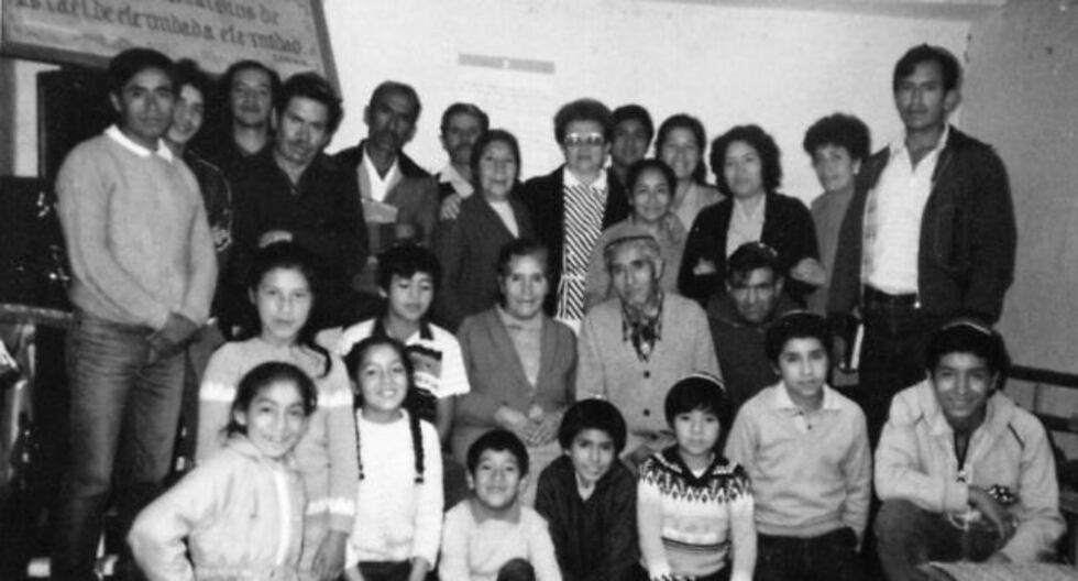 Miembros de la comunidad Bnei Moshé en El Milagro, Trujillo, en 1987.