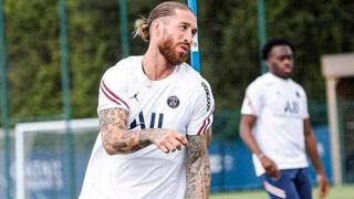 Tras cuatro meses sin debutar con el PSG, Ramos volvió a los entrenamientos colectivos