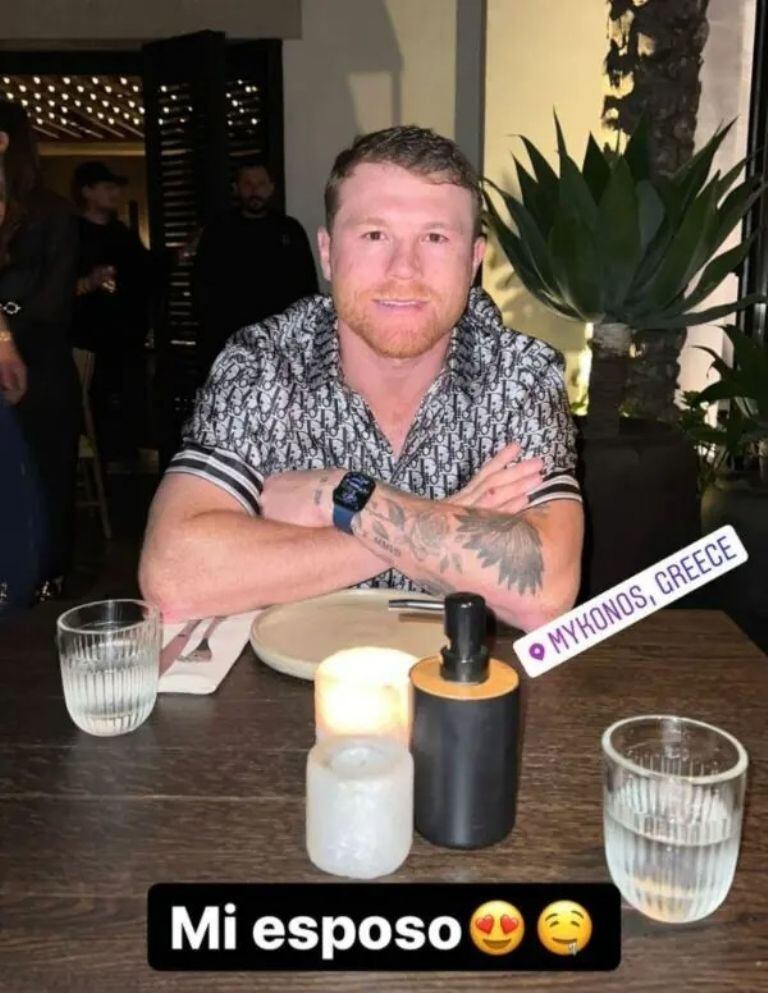 Canelo Álvarez y Fernanda Gómez celebraron su primer aniversario (Foto: Fernanda Gómez / Instagram)