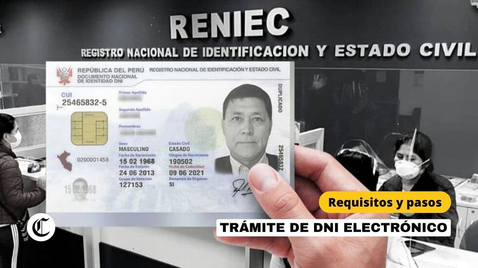 Trámite del DNI ELECTRÓNICO en Perú: Requisitos, precio y pasos para solicitarlo en Reniec. | Composición EC