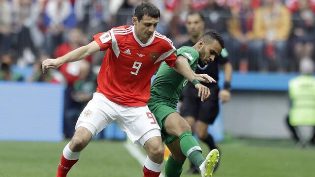 Rusia vs. Arabia Saudita: Dzagoev salió lesionado en el partido inaugural