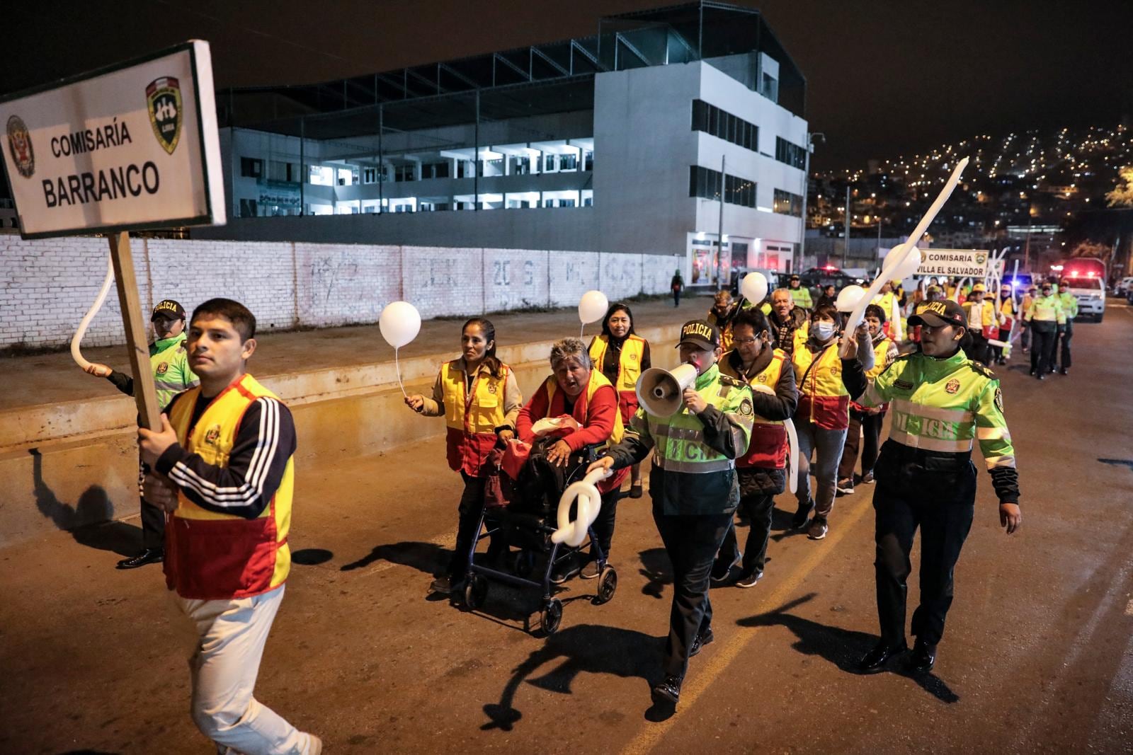 Esta mega ronda mixta fue desarrollada por la Policía Nacional y reunió a las juntas vecinales de los distritos de Chorrillos, Barranco, San Juan de Miraflores y Villa El Salvador. (Foto: Joel Alonzo)