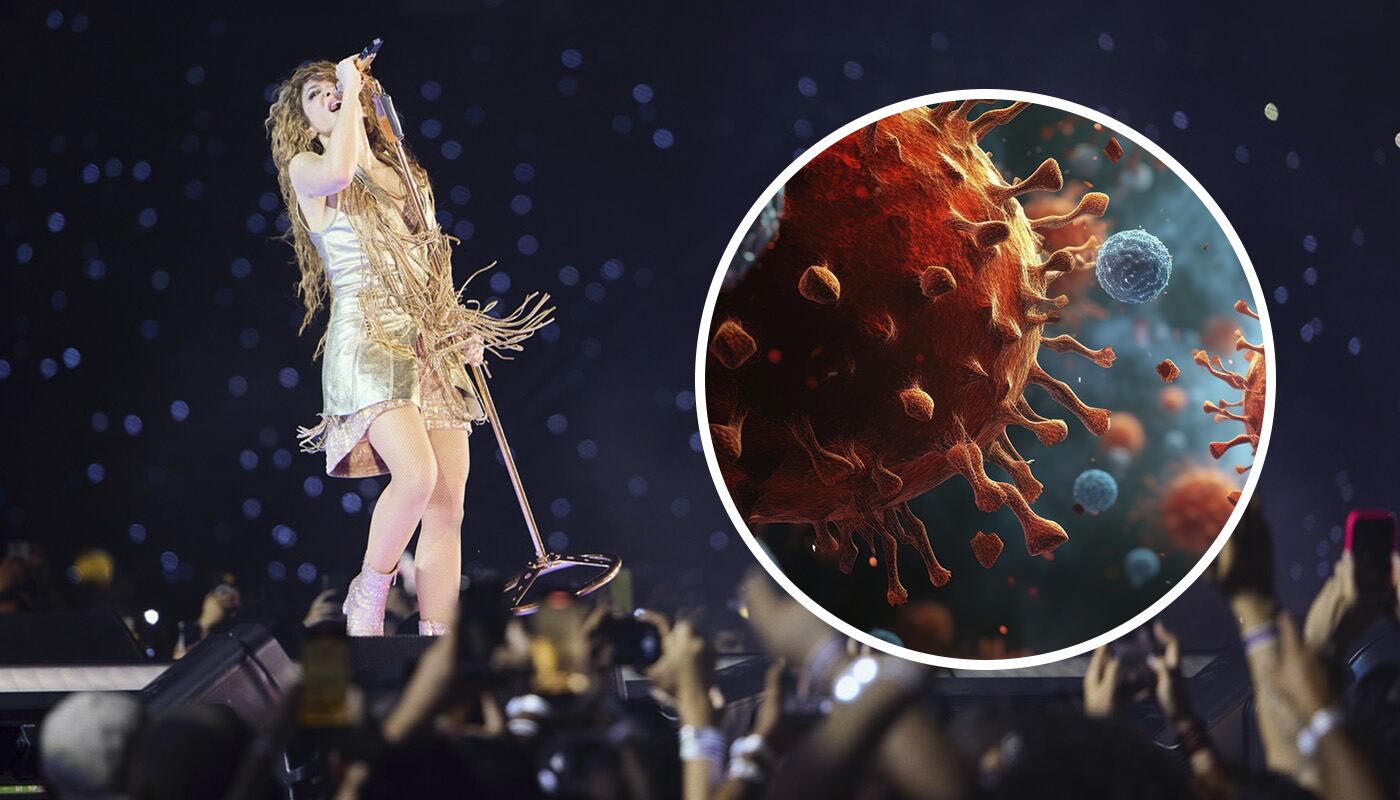 En Estados Unidos están alertas por posible expansión del virus de Sarampión durante concierto de Shakira | Composición EC: @shakira / Freepik