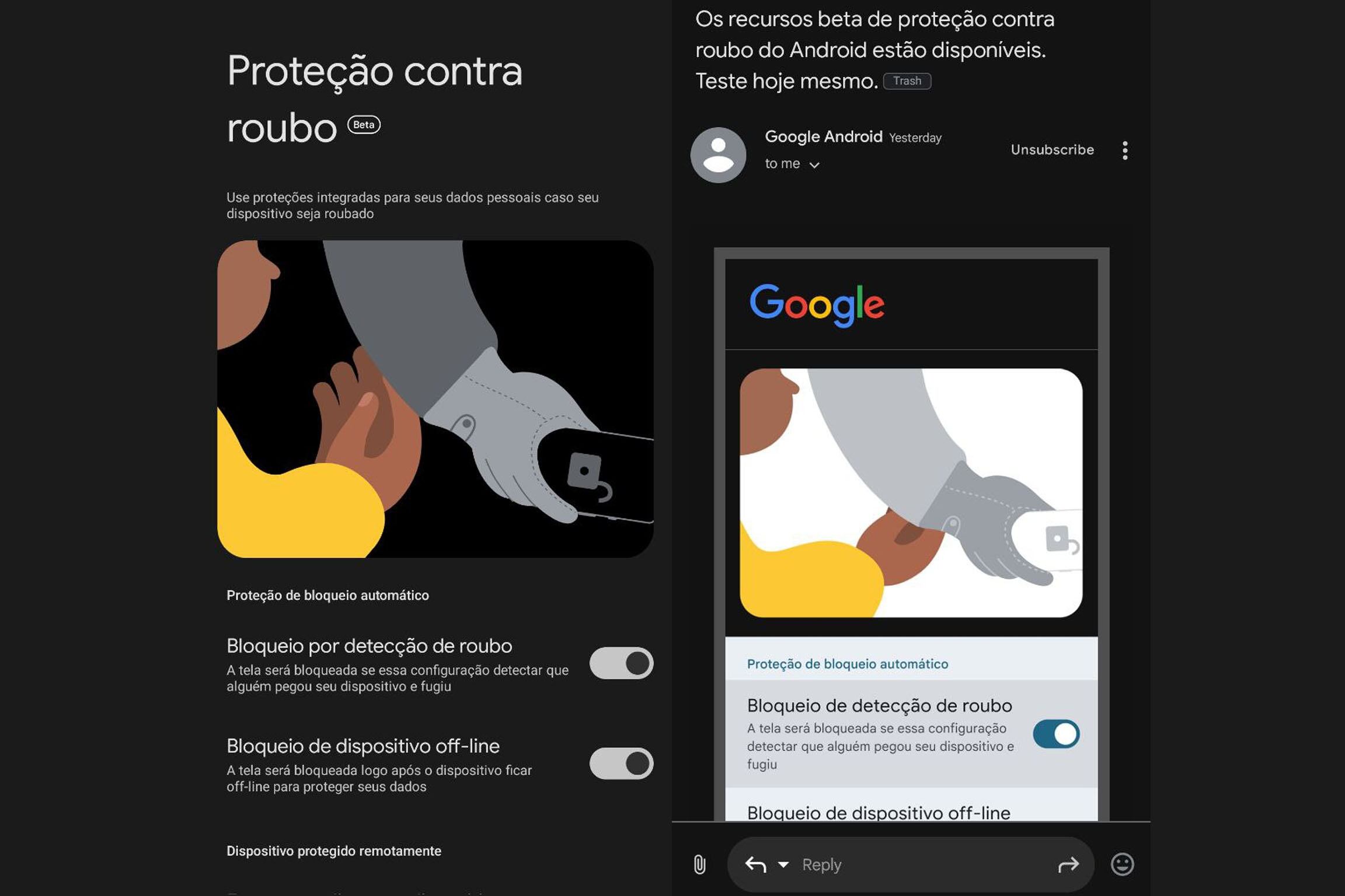 De esta manera podrás activar el botón “antirrobo”. (Foto: Captura)