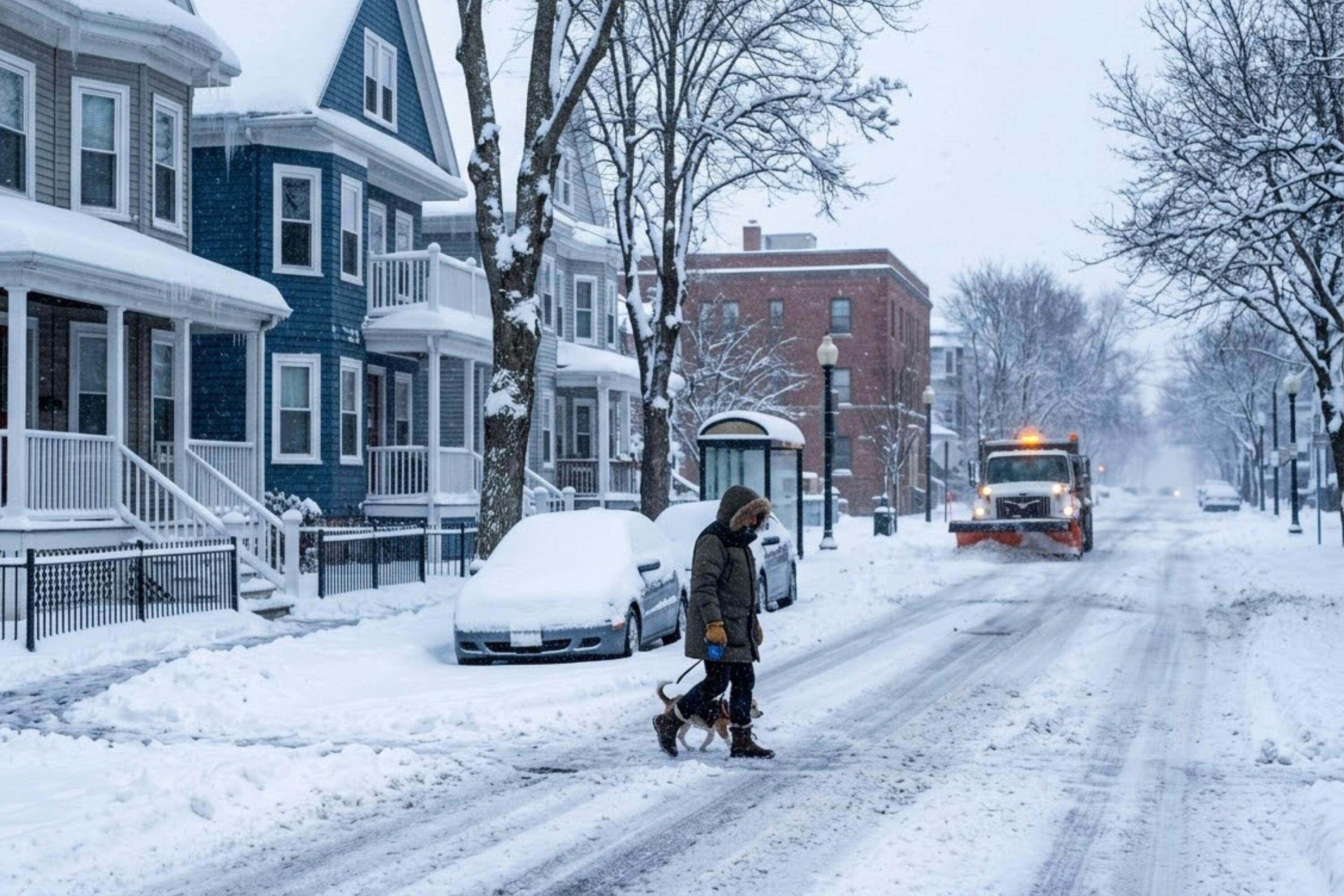 Los servicios de meteorología alertaron sobre la presencia de nieve en ciertos sectores del país, provocando condiciones peligrosas a la hora de conducir. (Crédito: Imagen referencial creada por El Comercio MAG usando la IA de Gemini)