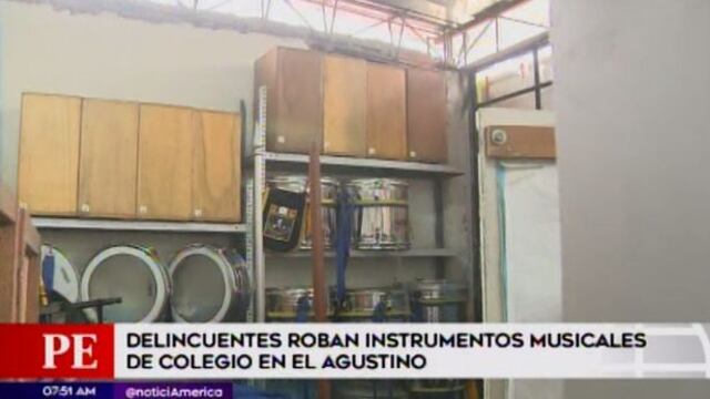El Agustino: roban instrumentos musicales de colegio a pocos días de desfile