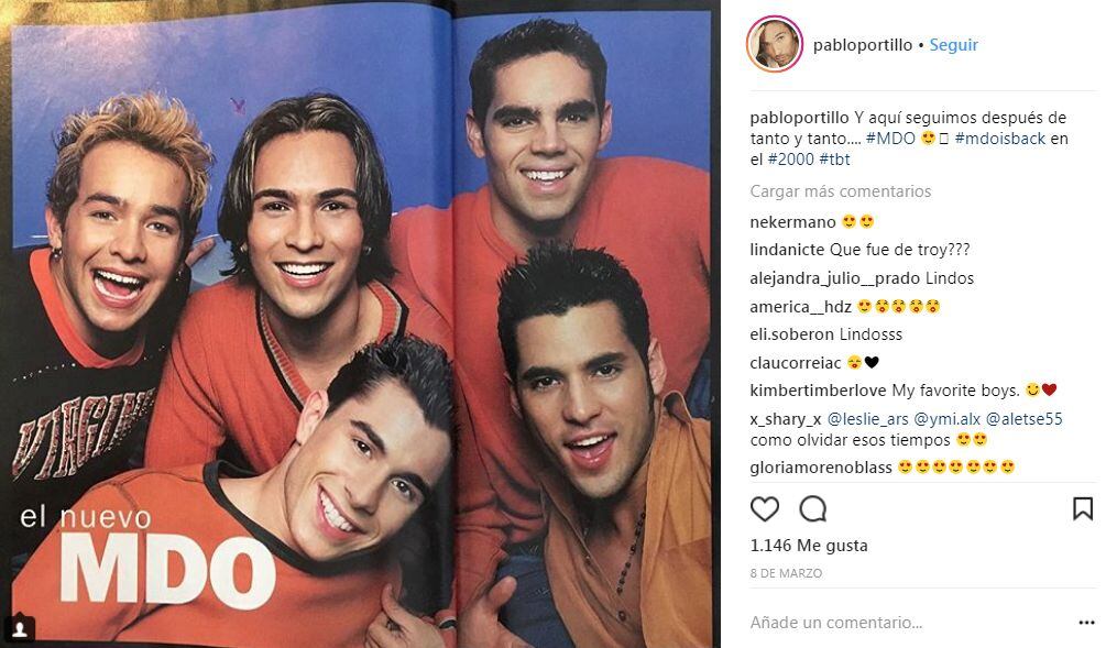 Pablo Portillo se recuerda su interpretación en temas como “Te quise olvidar”, “Sin ti” y “Me huele a soledad” (Foto: Instagram)