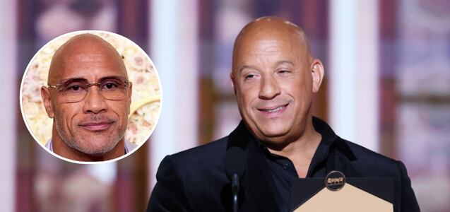 El momento más incómodo de los Golden Globes: el tenso cara a cara entre Vin Diesel y Dwayne Johnson