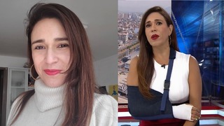 Verónica Linares contó la aparatosa caída que sufrió tras aparecer con yeso en ‘América Noticias’ | VIDEO