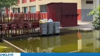 Chiclayo: Colegio Nacional de San José continúa inundado tras fuertes lluvias