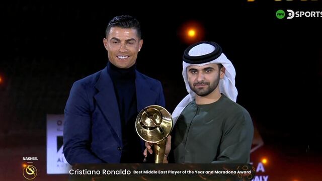 Nuevo trofeo para Ronaldo: ganó el Globe Awards a mejor jugador del medio oriente