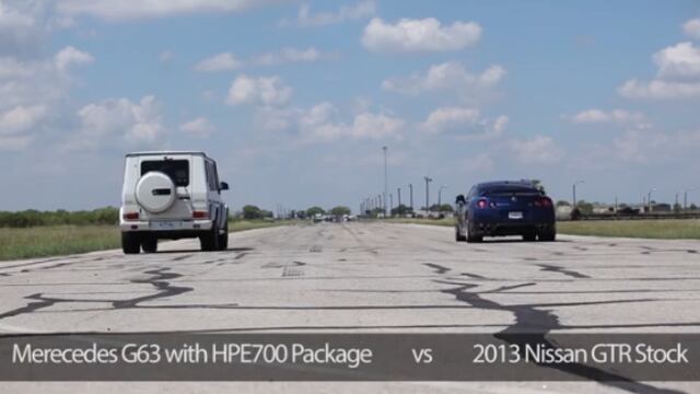 VIDEO: ¿Un Nissan GT-R vs. Mercedes-Benz G63?