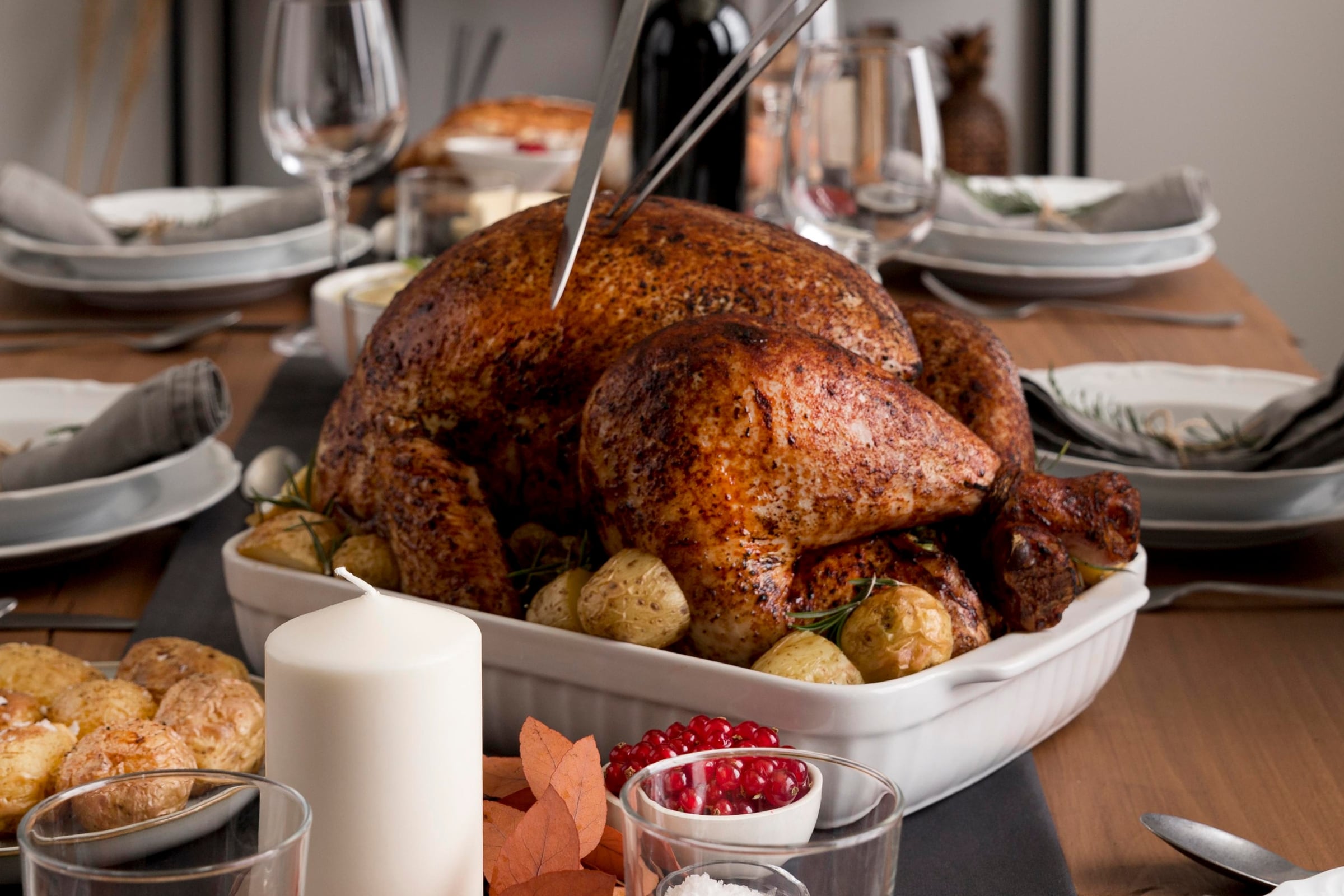 La cena del Día de Acción de Gracias es el protagonista de esta festividad en Estados Unidos (Foto: Freepik)