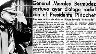 Desde el “Esmeralda” Morales Bermúdez dialoga con Pinochet